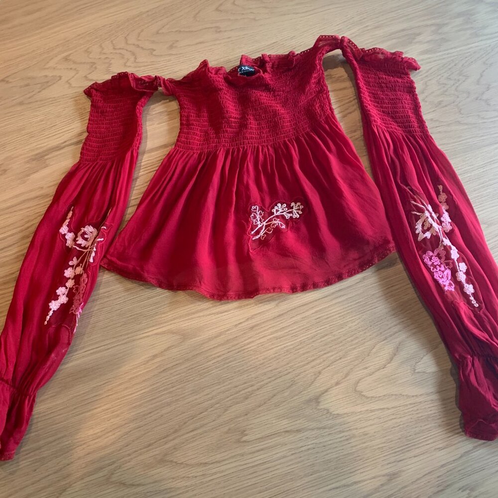Rare Vintage Betsey Johnson Silk Tube top